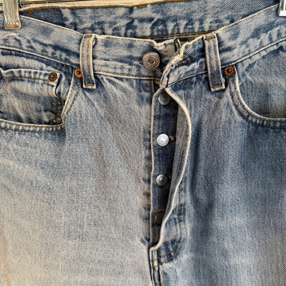Vintage Restored Levi 501 Jeans 32"W X 28 1/2" Inseam - Picture 11 of 16